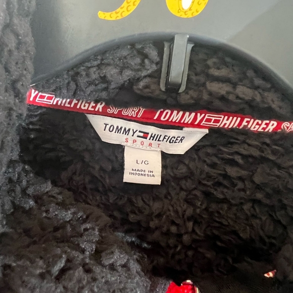 Tommy Hilfiger Sport Women's L Faux Sherpa Half Zip Pullover Athletic Jacket NWT - Picture 7 of 11